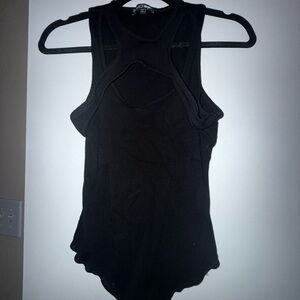 Fashion Nova - Women's Black Tank Top Bodysuit